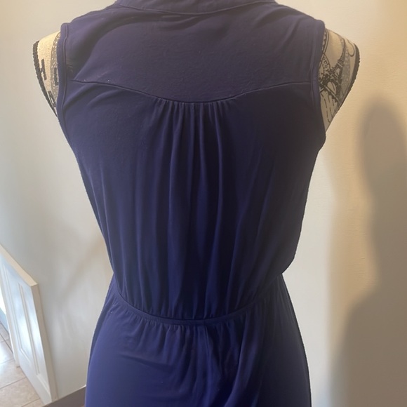CASUAL NAVY MAXI DRESS - Picture 5 of 6